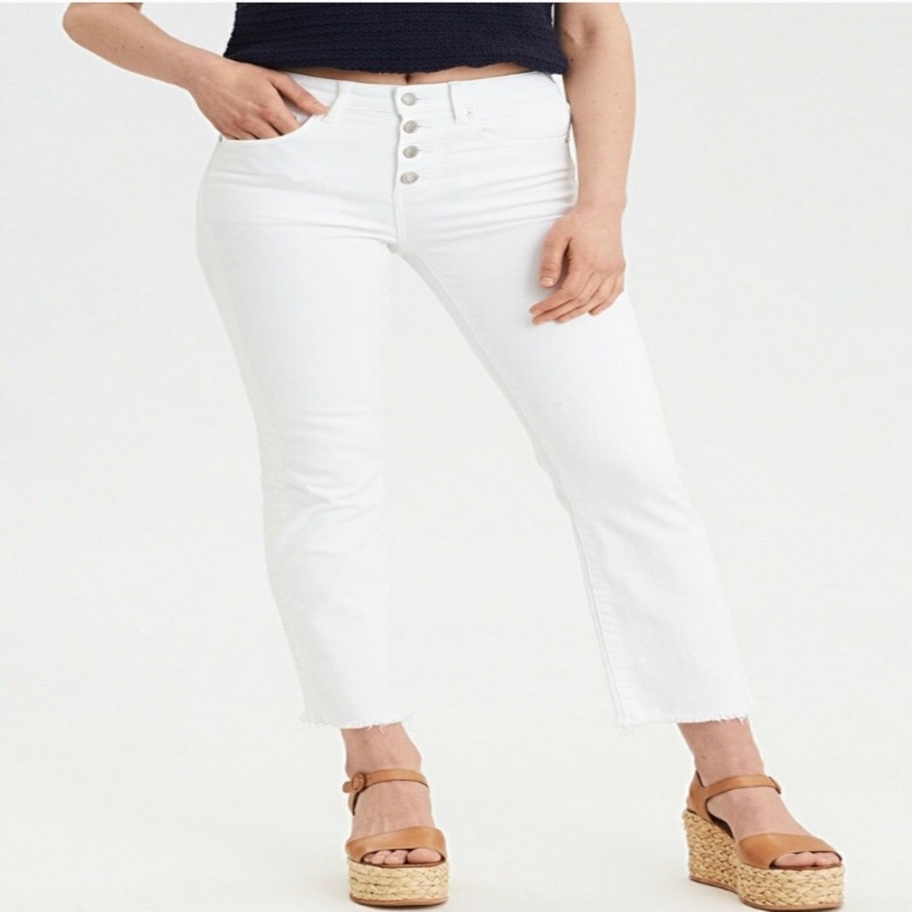 American Eagle High Waisted Cropped Flare jeans